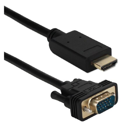Qvs QVS XHDV-03 3 ft. HDMI to VGA Video Converter Cable XHDV-03